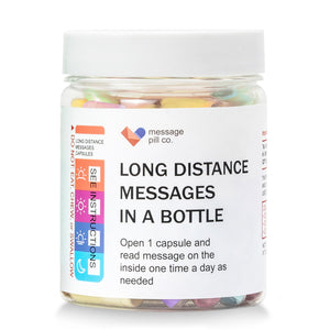 Long Distance Relationship gifts pill bottle